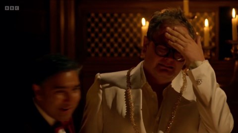 Alan Carr breaks down in tears at final Celebrity Traitors round table