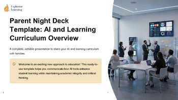 Parent Night Deck Template Ai and Learning : Discussion & Skill Practice