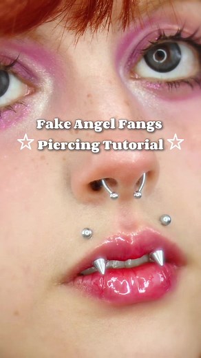 Fake Angel Fangs Piercing | DIY Piercing Jewelry | Beauty & Style