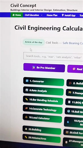Development Length Calculator #teachers #civilconcept #socialmedia #education | Civil Concept