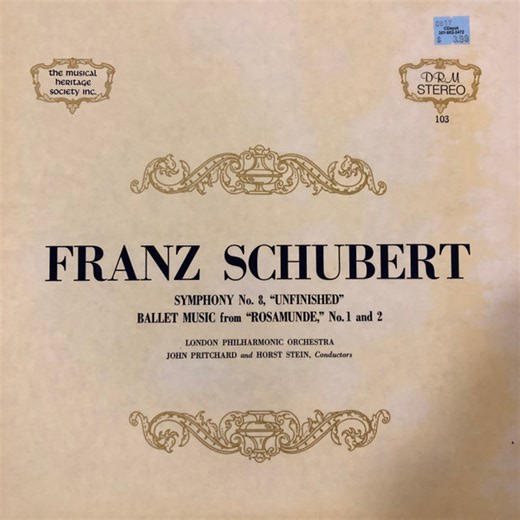Franz Schubert - London Philharmonic Orchestra, John Pritchard And Horst Stein - Symphony No. 8, "Unfinished" / Ballet Music From "Rosamunde," No. 1 And 2