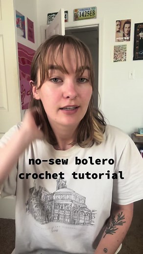 No-Sew Crochet Bolero Shawl Top Tutorial