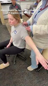 Goniometry - shoulder horizontal abduction and adduction