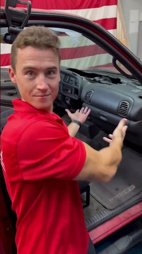 DESTROYING A 2ND GEN DODGE DASH WHILE DRIVING! #dashskin #dashcover