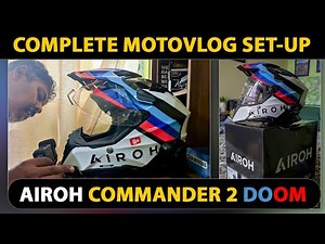AIROH COMMANDER 2 DOOM MOTOVLOG SETUP | GoPro Hero 11 | Hindi
