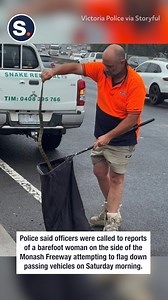 Talk about a close call! 🐍🚗 | storyful