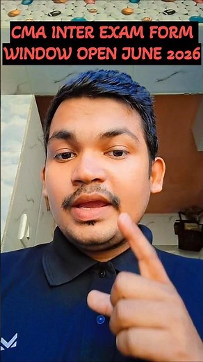 CMA INTER EXAM FORM WINDOW OPEN JUNE 2026