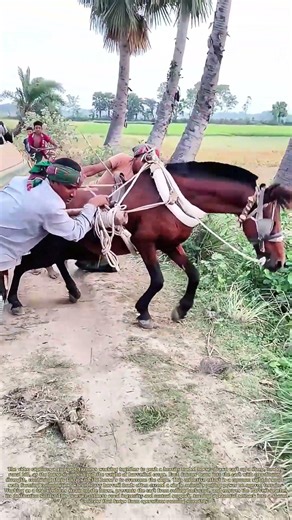 Pushing Through the Hill: How Farmers Team Up to Help a Horse Haul Heavy Crops