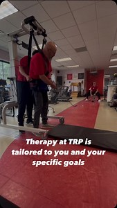 Meet Matt, a determined individual defying all odds! 🏌️‍♂️ Dealing with Parkinson's disease and recovering from spinal surgery is no easy feat. But fear not! Our specialized team has expertise in treating both neurological and orthopedic conditions. Returning to the golf course is a personal goal for Matt so what did his PT Anthony do? He set Matt up in the Lite Gait for added safety and got out the golf gear to work on trunk rotation and dynamic standing balance. What a creative, effective, an