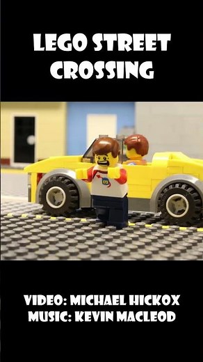 Lego Street Crossing (Short) #lego #michaelhickoxfilms #animation #stopmotion