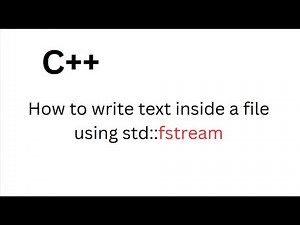 how to write text inside a file fstream