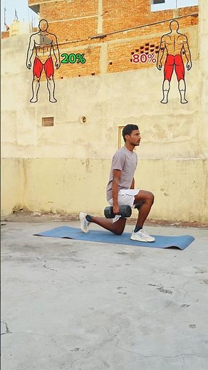 Build Strong Glutes & Quads with Dumbbell Lunges | Front & Reverse Lunge Workout ✅