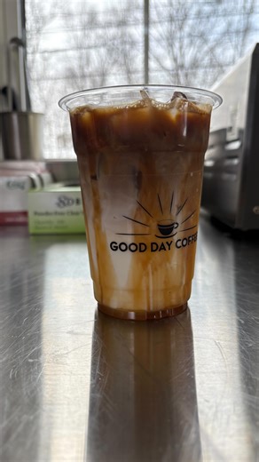 This is how we make our caramel macchiatos here at Good Day, stop by a try one! And make sure to comment which drinks you want to see how we make next! | Good Day Coffee LLC
