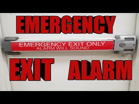 Emergency Push Exit panic bar ALARM sounds door not working????