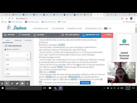 Using Scribens to Check Grammar