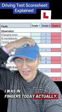 Driving Test Score Sheet Explained #beginnerdriver #drivingtest #drivingexam