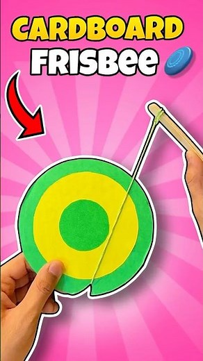 How to Make Cardboard Frisbee Toy 🥏#shorts