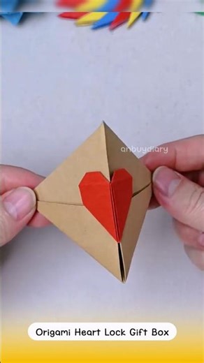 Origami Heart Lock Gift Box