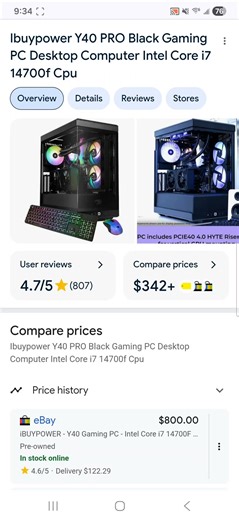 Major discount on the ibuypower y40 Gaming pc