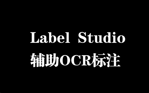Label Studio OCR任务标注