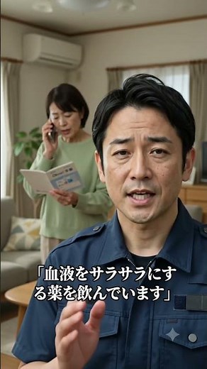 【実録④】119番で必ず伝えるひと言｜「血液をサラサラにする薬を飲んでいます」