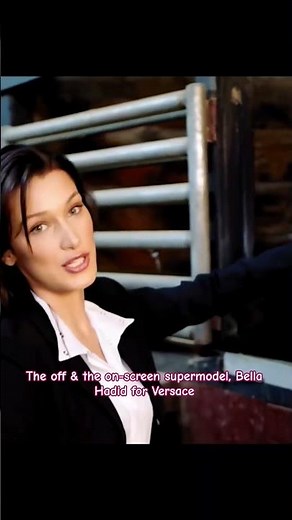 The off & the on-screen supermodel, Bella Hadid for Versace #bellahadid #versace