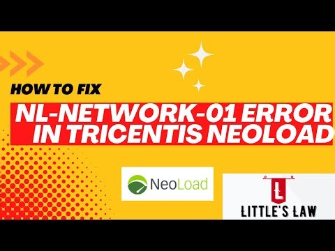 How to fix NL-NETWORK-01 error in Neoload #neoload #nl-network-01 error #performancetesting