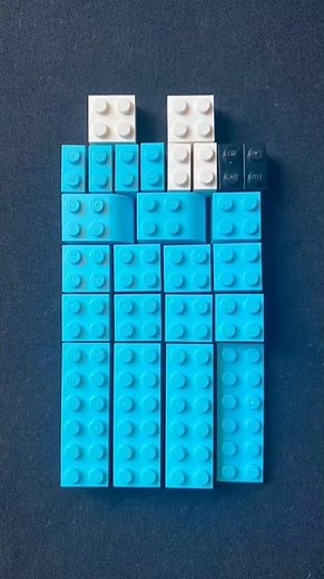 LEGO Inky the Cyan Ghost from Pac-man!