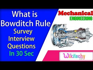 What is Bowditch rule | Survey Interview Questions | Civil engineering Interview Questions