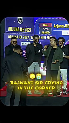 RAJWANT SIR CRYING IN THE CORNER🫣😭 #pw #physicswallah #shortvideo #engagement #reels #explore