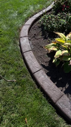 Glosssyyy wit it #curbing #landscapecurbs #concrete #satifying #fyp #labour #curbcrafts