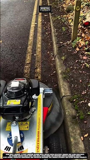 Street Sweeping Machine Using Rotary Brush | best for Road Edge Cleaning #tool