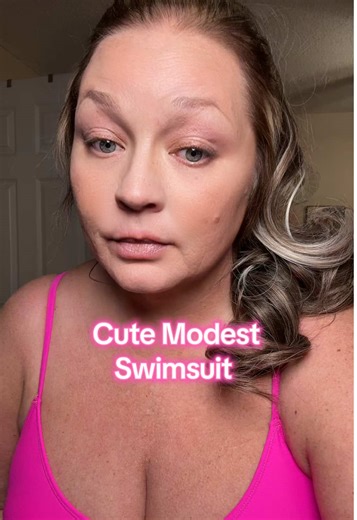 Modest swimsuits for women, moms and curvy girl approved, vibrant colors, trendy swimwear for women #TikTokShopSpringGlowUp#womensswimwear#modestswimwear#momsover30 @popvilshop