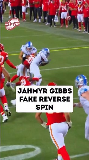 Jahmyr Gibbs Fake Reverse Spin Leaves the Defense Lost | NFL Highlight 🏈🔥