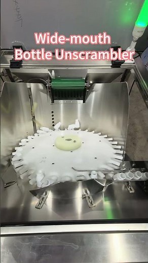 Wide Mouth Bottle Unscrambler | Automatic Wide Mouth Jar Sorting Machine