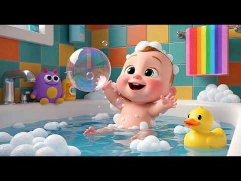🛁 The Bath Time Song 🫧 Fun & Playful Nursery Rhyme for Babies, Toddlers & Kids Bath Routine