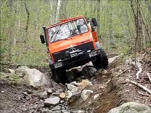 Mercedes-Benz UNIMOG Off-Road Extreme 4x4 in mud rocks and hills - UNIversal-MOtor-Gerät