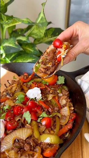 Easy Fast Ground Beef Fajitas