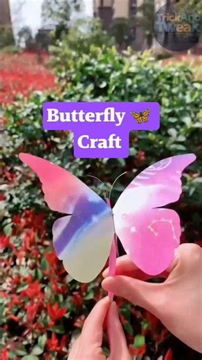 DIY Paper Butterfly Craft Easy Tutorial 🦋 | quick craft|| #shorts