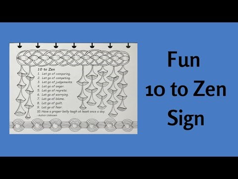 Ten to Zen(tangle) with Fun and Easy Patterns