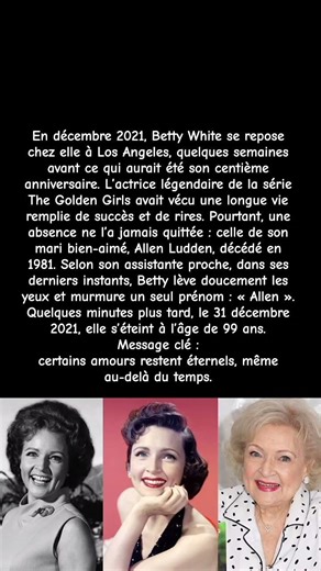 Betty White : le dernier mot bouleversant qu’elle a murmuré avant de mourir // #Shorts #viral