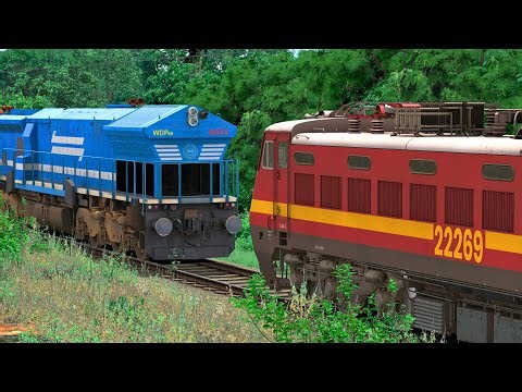 DIESEL to ELECTRIC LOCOMOTIVE CHANGE | BUMPY RAILROAD | Train Simulator | Railworks | NTG GAMING