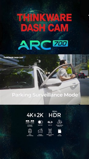 ⁉️Why are drivers switching to ARC 700⁉️ ✅ 4K UHD Front + 2K QHD Rear ✅ HDR + Super Night Vision 3.0 ✅ Parking Protection with Motion, Impact & Radar Mode ✅ Built-in GPS, Wi-Fi & Bluetooth Drive smarter. Drive protected. | THINKWARE Dash Cam | Facebook