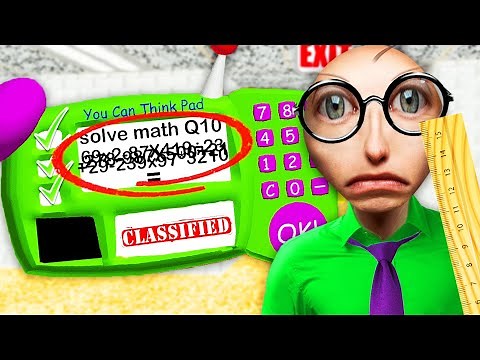 Can A REAL TEACHER Solve Baldi's Impossible Question!?| Baldi's Basics
