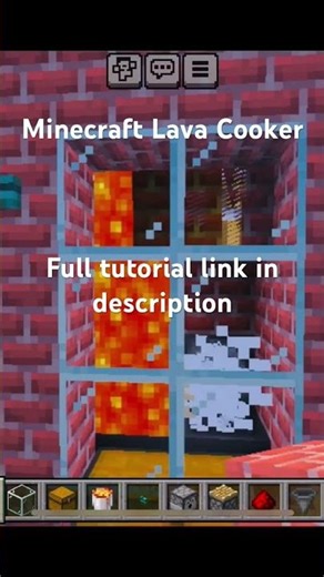 Minecraft Automatic Lava Cooker - Full Tutorial Linked👉 https://youtu.be/5xuTykOEqis