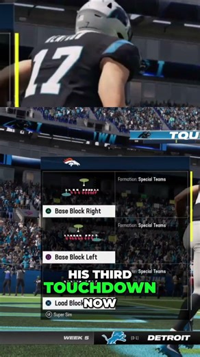 Panthers Touchdown! Renfrow Scores First! #shorts