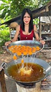 Cooking yummy deep fried egg | srir-fry rice recipe