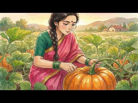 Lantern Nights in the Countryside | Traditional Pumpkin Curry & Complete Village Dinner ASMR