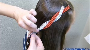 Pretty Hairstyle For The Holidays! Infinity Braid Ribbon Twist Hair Tutorial.