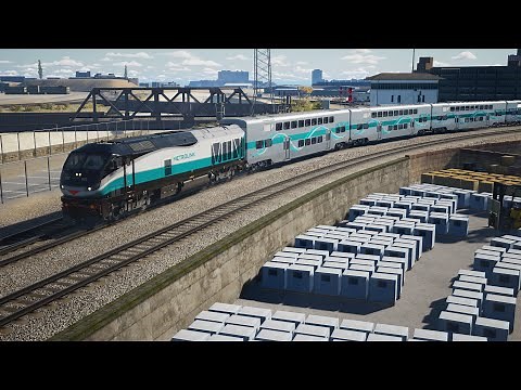 Train Sim World 4 Los Angeles station Metrolink EMD F125 Antelope Valley line Metrolink EMD F125